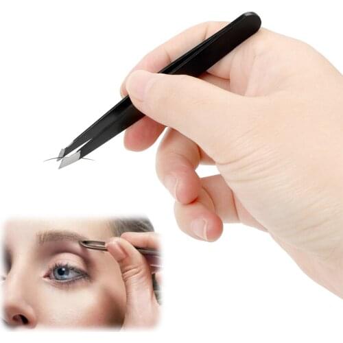 4 Piece/Set For DIY Eyebrow Industrial Precision Straight Tweezers Anti-static Stainless Steel Tweezers Repair Tools