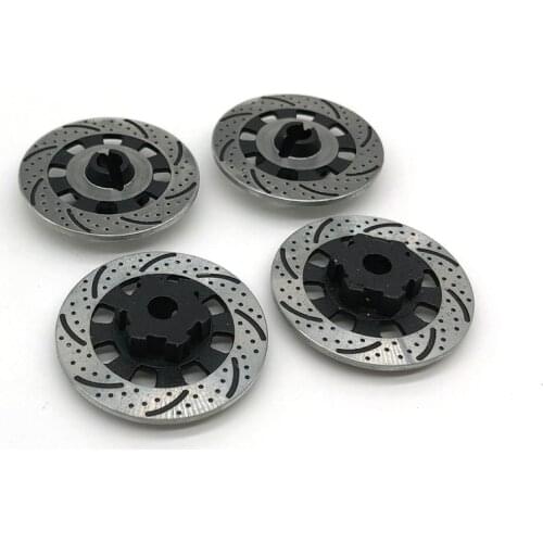 4PCS Metal Brake Disc Caliper Aluminum Wheel Rim Brake Disc for 1/7 TRAXXAS Unlimited Desert Racer UDR Short Truck RC Car Parts