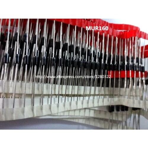 50PCS MUR160RLG 1A 600V DO-41 MUR160RL MUR160 New and Original