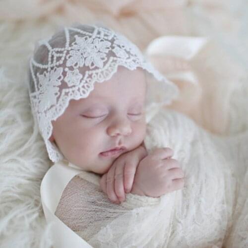 Baby Infant Newborn Girls Kids Lace Floral Hat Cap Beanie Bonnet Hats Photo Prop