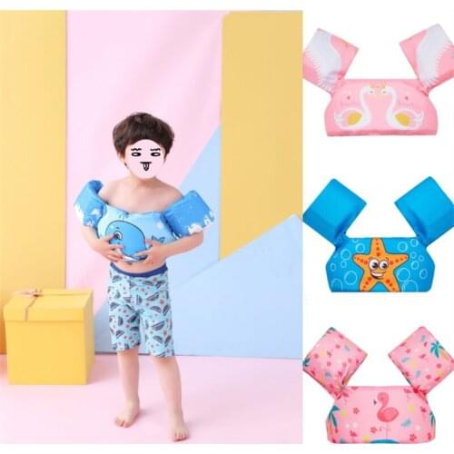 Kids Swimming Floats Ring Arm Sleeve Swim Floating Armbands Child Floatable Pool Safety Gear Foam Swimming Training