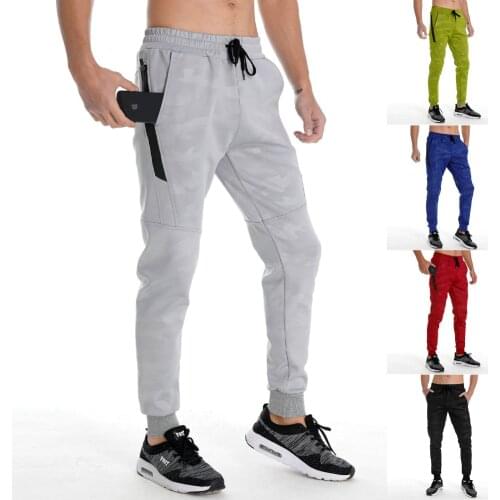Camo Joggers Men Pants Tracksuit Gym Sports Trousers Training Cotton Breathable Fitness Work Clothing Skinny Jogging Sweatpants