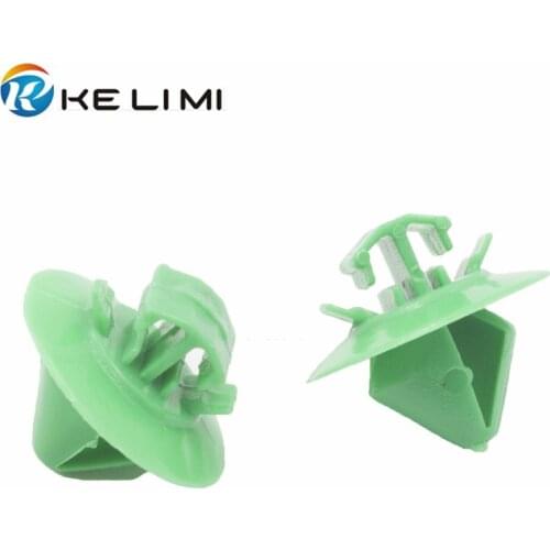 KELIMI For Citroen Peugeot C4L 307 206 408 100Pcs Green Door Pedal Threshold Strips Anti-rubbing Clips Fastener Trim Panel