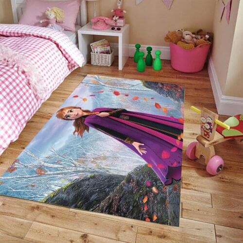 Elsa And Anna Carpet, Fan Carpets, Non-Slip Floor Carpet, Trend Rugs, modern Home Decor, Teen and Kids Room Carpets,Home Textile