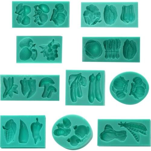 Kitchen Baking Pastry Tool Vegetable Fruit Silicone Cake Mold DIY Chocolate Fondant Decoration Mold Baking Mold