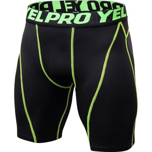 New Men Running Tights Short Leggings Mens Quick Dry Compression Gym Fitness Training Workout Male Sport Underwear Shorts