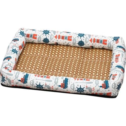 Summer Cooling Mats Cat Bed Dog Bed Dog Sofa Pet Mats Cat House Ice Pad Dog Sleeping Mats Cool Cold Bamboo Fiber Cat Bed