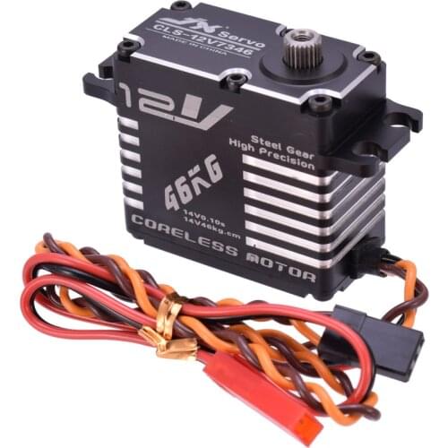 Hot JX CLS-12V7346 46KG 12V 180 Degrees HV High Precision Steel Gear Digital Coreless Servo CNC Aluminium Shell For RC Robot Car