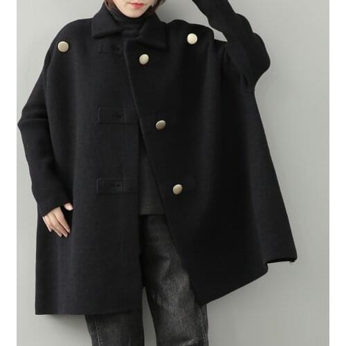 LuoYFF Womens Black Coats