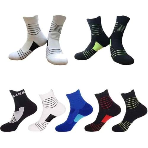 Towel Bottom Basketball Socks Mens Running Sports Socks Tube Non-Slip Sweat-Absorbent Thick Professional Training Socks