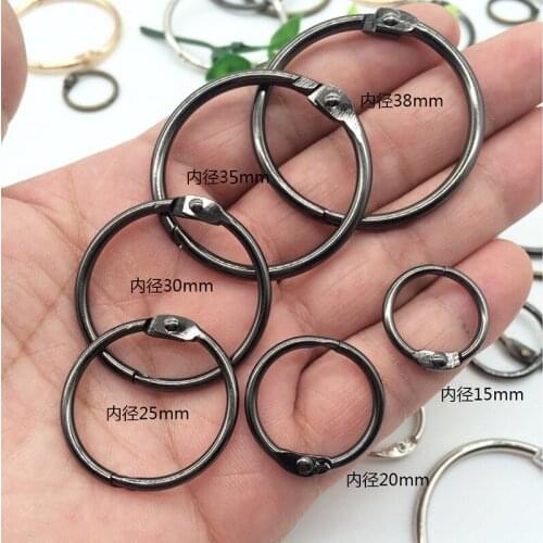 10Pcs /Lot Inner Diameter 20mm Metal Spring Gate O Ring Openable Keyring DIY For Bag Belt Strap Chain Buckles Snap Accessories