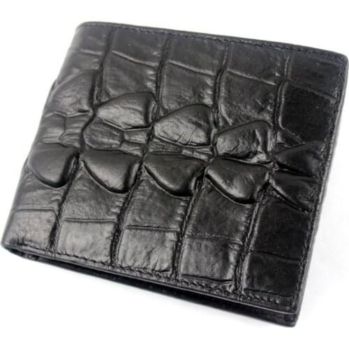 Male Crocodile Pattern Coin Purse for Men Genuine Leather Man Small Wallet Purse for Men Vintage Wallet Short Wallet