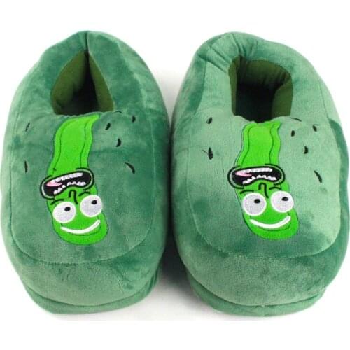 28cm Pickle Skellington Soft Plush Slippers Hot Bedroom Indoor Warm Shoes Soft Stuffed Toys Dolls gifts for Adults