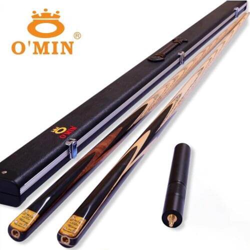 Omin Taco Victory Series 3/4 Snooker Cue 9.8mm Tip Ash Wood Shaft Brass Joint Solid Wood Butt With Extension Billiards Stick Cue