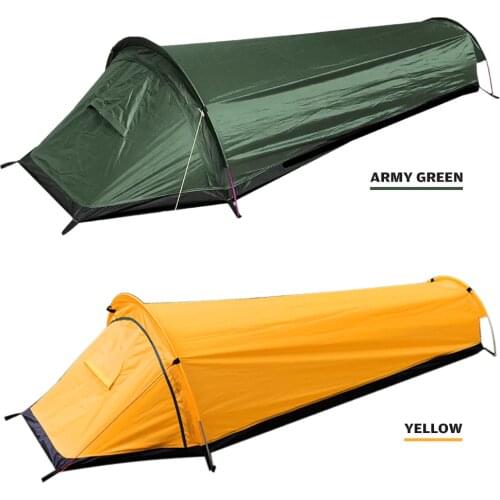 Camping Tent Travel Backpacking Tent Outdoor Camping Sleeping Bag Tent Lightweight Single Person Tent