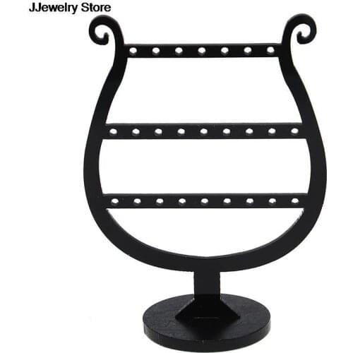 1Pc 2in1 25Hole Bottle Shape Jewelry Holder Earrings Stud Jewelry Display Stand Showcase 8.9*6.6CM