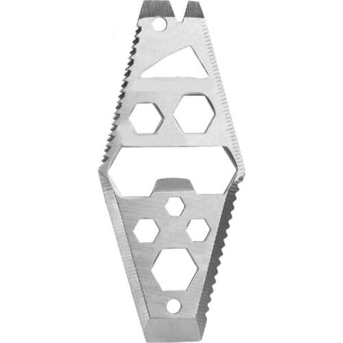 20PCS/lot EDC Portable Pocket Tool Multi-function Bottle Opener Saw Knife Crowbar Hex Wrench Scraper Key Camping Equirement