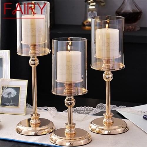 FAIRY Candle Light Table Lamp Creative Restaurant Crafts Romance contemporary Gold