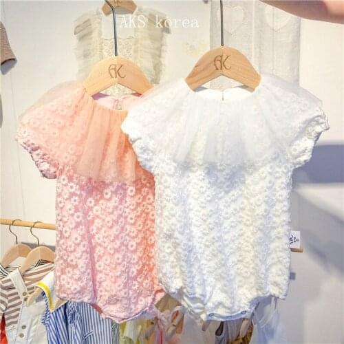 Newborn Baby Girls Super Fairy Lace Romper