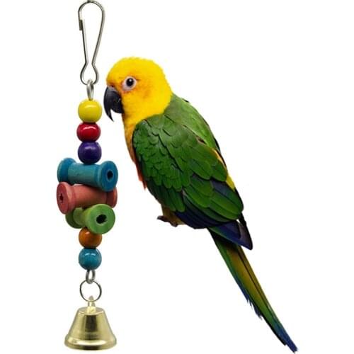 Parrot Chewing Toy Anti-Biting Bird Bite Toy Parrots Toys And Bird Accessories Bird Cage Parrot Bell Toys for Parrot