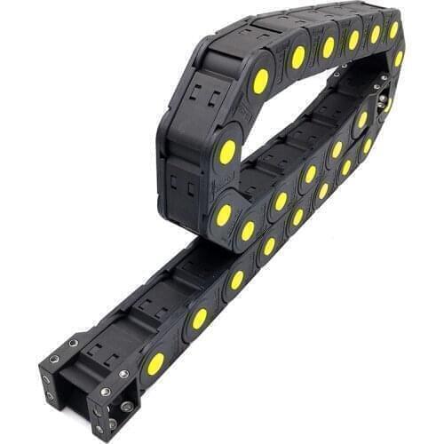 1 Meter 20x25mm Transmission Towline Wire Carrier Cable Drag Chain Enclosed Open On Both Sides With End Connectors Free shipping