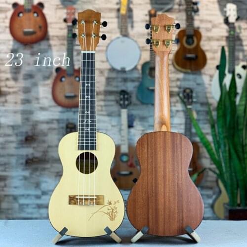 23 inch Concert Ukulele 4 String Picea Asperata Mini Guitar High Quality Ukulele Stage Performance Hawaiian Guitar Gift UK2380