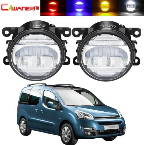 2in1 LED Fog Light Daytime Running Lamp For Citroen Berlingo B9 2012-2015 Car Front Bumper Fog Light Assembly DRL H11 12V