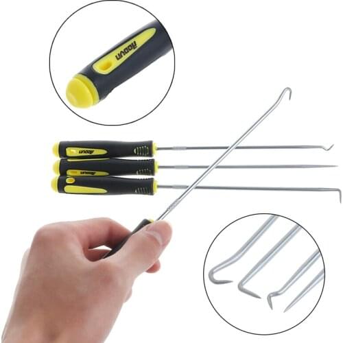 4Pcs Full Hook Angle Hook 240mm Chrome Alloy Steel Removal O-Ring Seal Tools