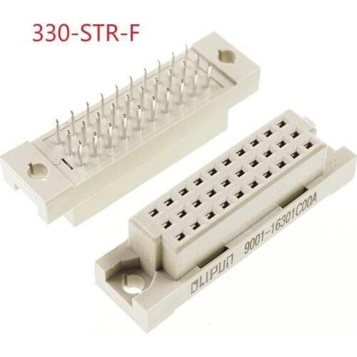 5pcs DIN 41612 Connector 3 Rows 30 Pin Din Female Sockets Receptacle Vertical Through Hole 3x10 30 Pin Pitch 2.54mm