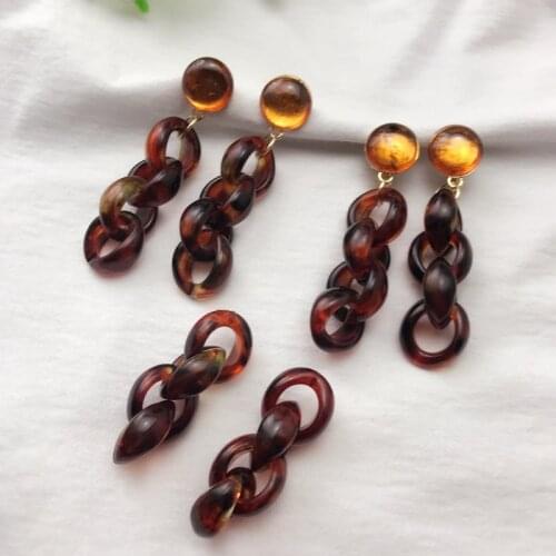 AB - 68 fashion jewelry earring ear temperament resin euramerican style