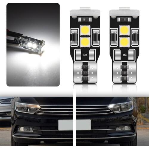 2pcs W5W T10 LED Car Wedge Side Marker Lamp Bulb 12V Parking Light No Error For VW Passat B8 2015-up