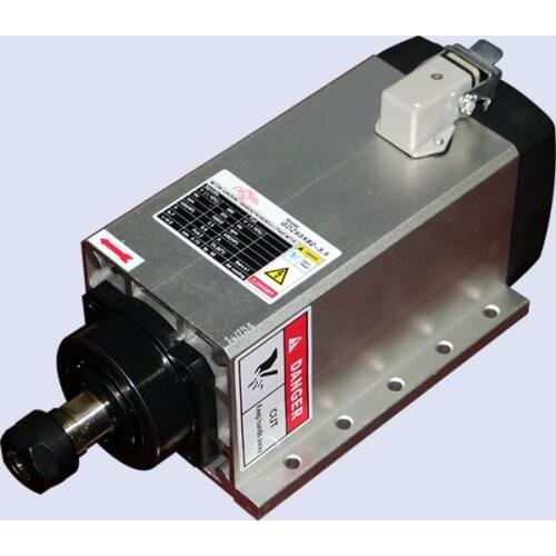 3.5kw air cooled Flange mount spindle motor AC380V ER20 18000RPM CNC Milling spindle