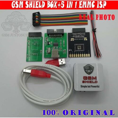 GSM SHIELD BOX+5 in 1 EMMC adapter Flash, Unlock, Reset FRP and many other operations on Qualcomm, Mediatek, and Spreadtrum-base