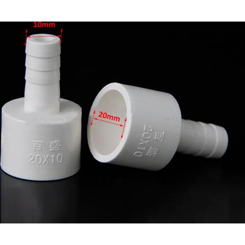 2Pcs Socket ID 20mm to 10mm Pagoda Connector Garden Irrigation Water Pipe Soft Hose Adapter Joint Accessories
