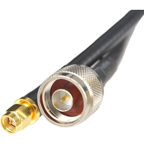 Low Loss SMA Male to N Male Extension 5D-FB LMR300 Coaxial Cable for CDMA GSM DCS 3G 4G Mobile Signal Booster Repeater