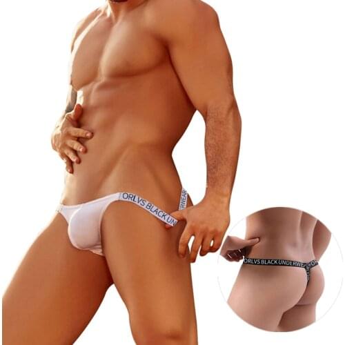 Men Jockstrap Sexy Underwear Thong Popular Mens Thongs And G Strings Sissy Panties Buttocks Hollow Briefs Younth Underpants A30