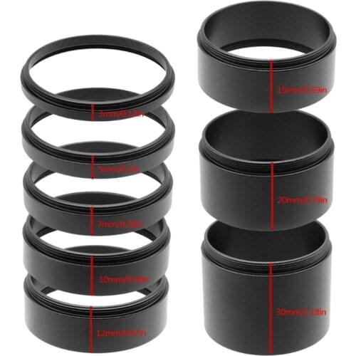 M42x0.75 Thread Focal Length Extension Tube Kits 3/5/7/10/12/15/20/30mm For Astronomical Telescope photography T2 Extending Ring