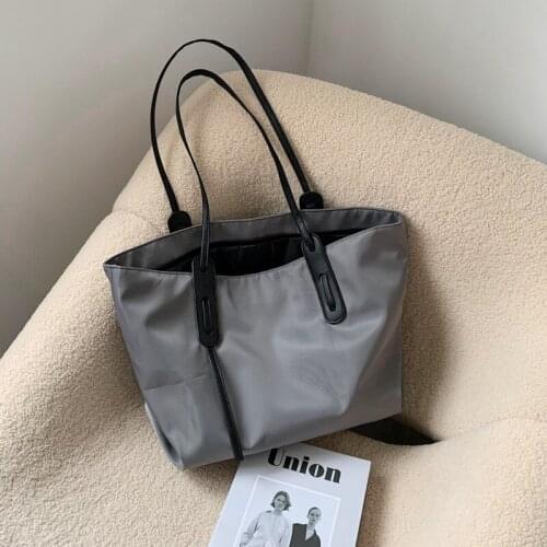 New Large-capacity Womens Bag Ins Canvas Bag One-shoulder Bag Fashion Online Celebrity Leisure One-shoulder Todd Bag