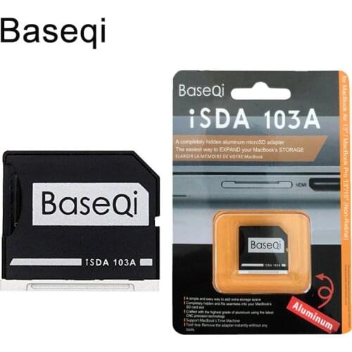 New Baseqi Ninja Stealth Drive Adapter for Macbook Pro (Non-Retina 2010-2012) 13 inch & 15 inch 103A Metal Memory Card Adapter