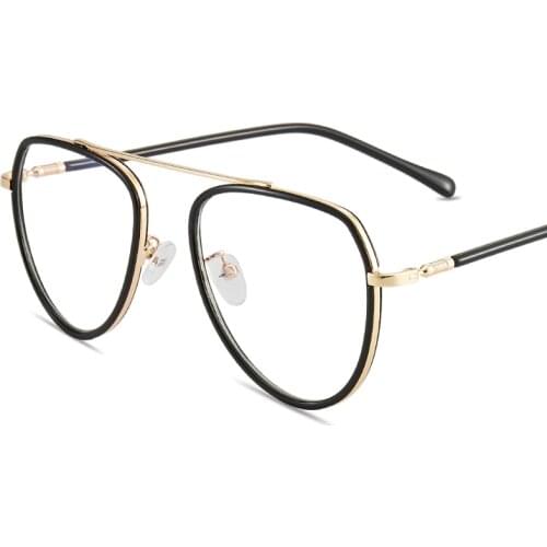 New Fashion Glasses Frame Men Optical Eyeglasses Metal Single Bridge Spectacles Clear Women Eye Glasses Frames Oculos De Sol