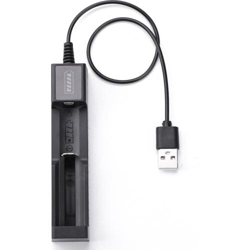 18650 26650 Battery Quick Charging Charger Portable DC5V/1A USB Lithium Smart Battery Charger One Dual Slot Rechargeable