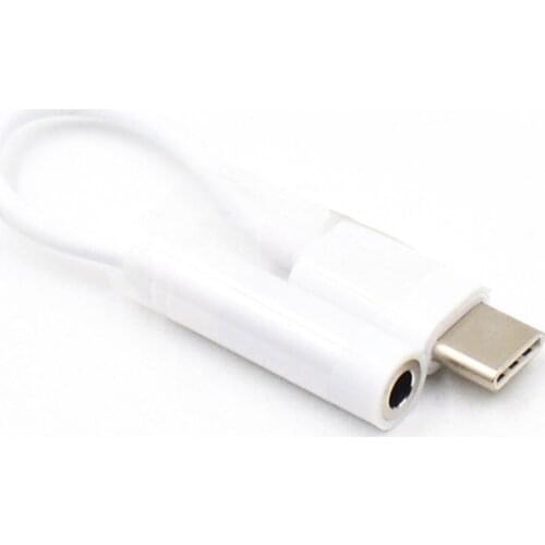 Mini Portable Type-C to 3.5mm Earphone Cable Adapter USB 3.1 Type C USB-C Male to 3.5 audio Female Jack for Xiaomi