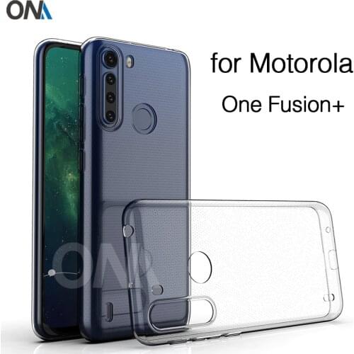 Case For Motorola One Fusion Plus TPU Silicon Clear Fitted Bumper Soft Case for Motorola One Fusion+ Transparent Back Cover