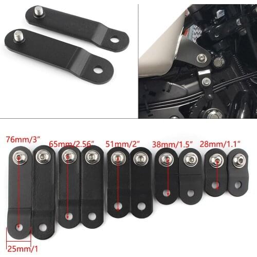 1-3" Universal Motorcycle 28-76mm Gas Tank Lift Kits For Harley Dyna Sportster XL883 XL1200 X48 X72