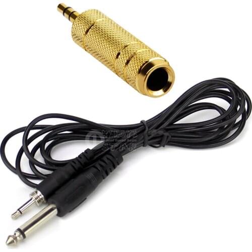 3.5mm External Screw Lock to 6.5mm Jack Guitar Audio Cable Instrument Line For Wireless Bodypack Transmitter Tuba Trumpet Studio