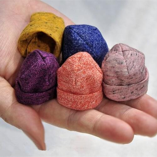 1/6 Fashion Doll Woolen Beanie Knitting Hat Skate Cap Casual Outfits for 12 inch Action Figures Winter Clothes Decor Accessories