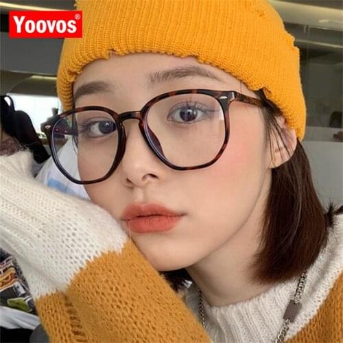 Yoovos Retro Women Glasses Frame 2021 Eyewear Optical Brand Designer Eyeglasses Frame For Women Anti Blue Light Gafas De Mujer