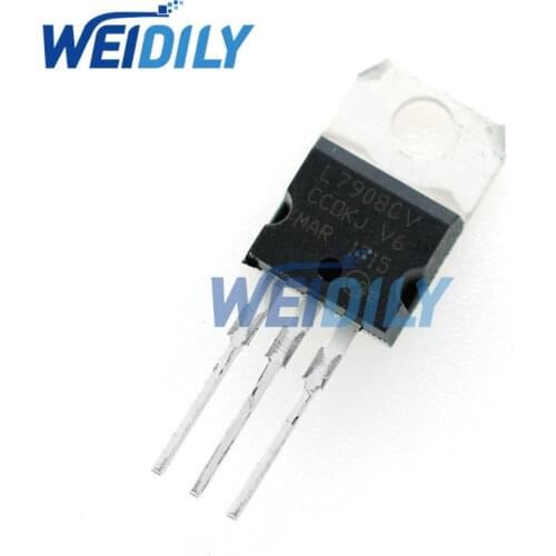 10PCS/Lot New L7908CV L7908 Triode Transistor TO-220 Three-Terminal Regulator Wholesale