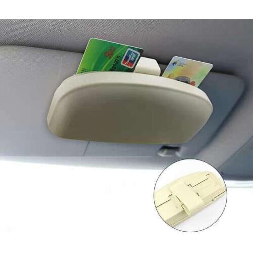 Car Sun Visor Glasses Case Multifunctional Eyeglass Box Glasses Organizer Ticket Card Storage Box Universal Sunglasses CHIZIYO