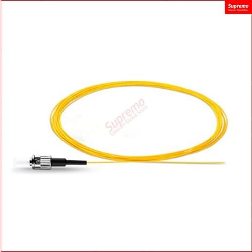 Free Shipping 0.9mm ST /UPC Single Mode Fiber Optic Pigtail 9/125 Single Mode Optical Fiber Pigtail